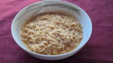 cooked MAMA Chicken Flavoured Noodles