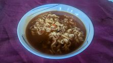 cooked Nongshim Ramen Spicy Chicken