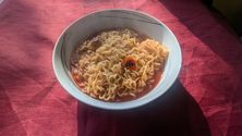 cooked Nongshim Ramen Tomyum