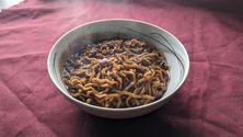 cooked Samyang Chacharoni