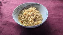 cooked Suimin Curried Prawn Noodles